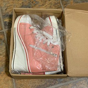 Pink High Heel Tennis Shoes